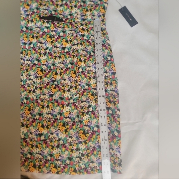 I LOVE RONSON Camilla Flora Floral Midi Size 12 Dress With Midriff Cutout - Picture 7 of 10